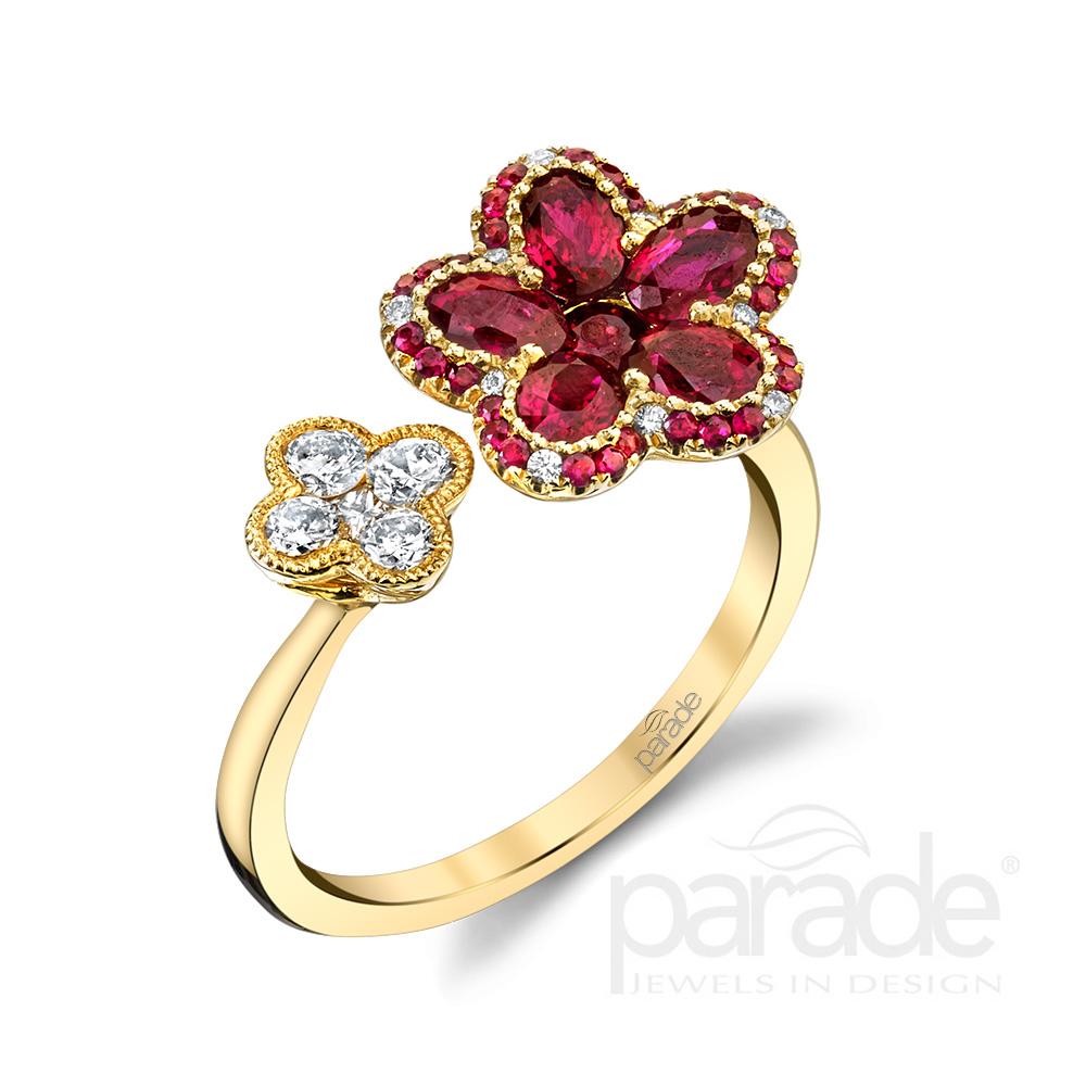 diamond and ruby fashion ring