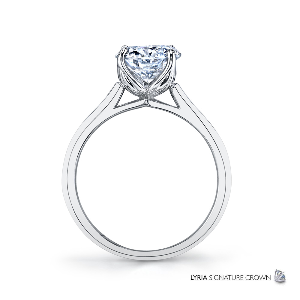 Classic designer diamond solitaire ring.