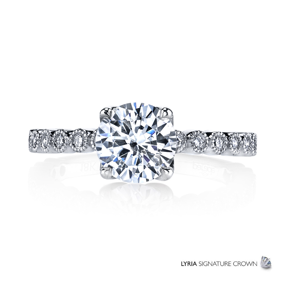 Designer diamond engagement ring.