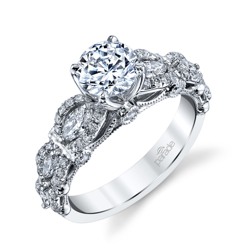 Contemporary designer diamond engagement ring from the Hemera Bridal collection by Parade Design.