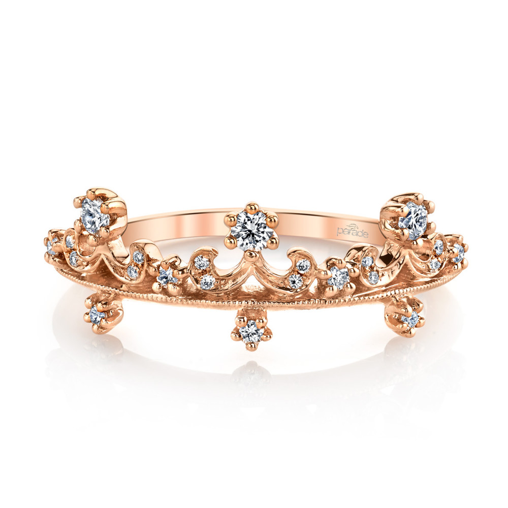 Designer diamond tiara inspired ring by Parade Design.