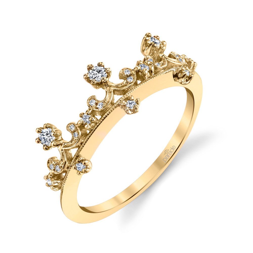 Designer diamond tiara inspired ring by Parade Design.