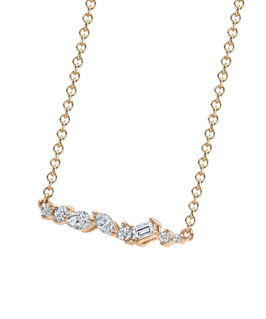 Designer diamond fashion necklace in 18K gold by Parade Design.