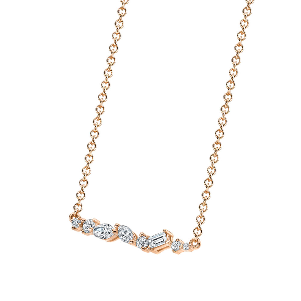 Designer diamond fashion necklace in 18K gold by Parade Design.