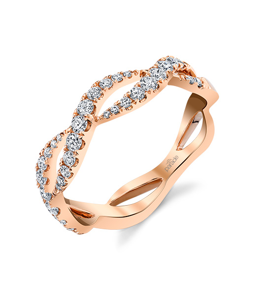 Designer diamond braided fashion ring by Parade Design.
