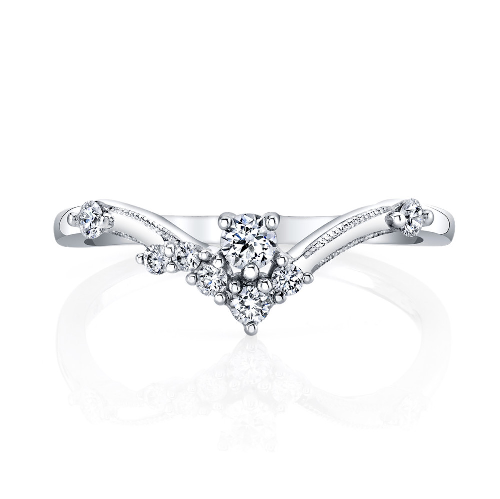 Designer diamond fashion V ring by Parade Design.